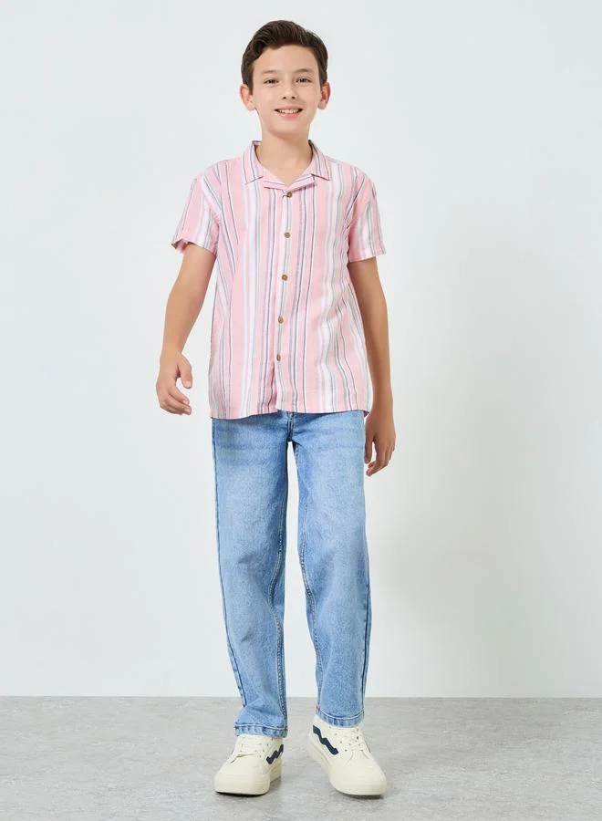 Styli Boys Light Blue Acid Wash Jeans